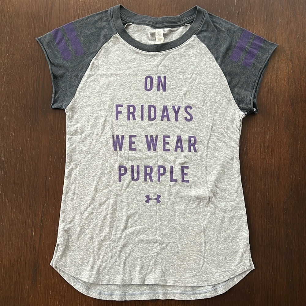 Under Armour “On Fridays We Wear Purple” Tshirt